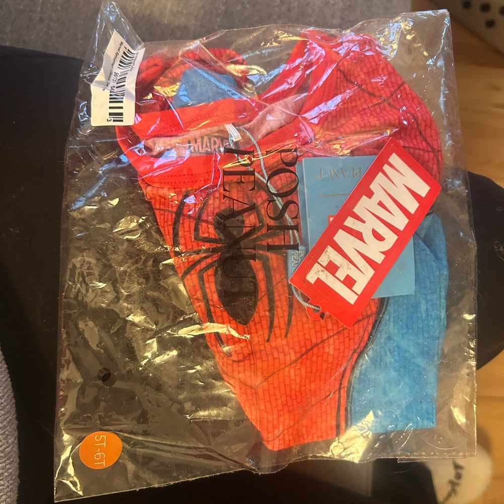 Posh Peanut Red and Blue Spider-Man Tee